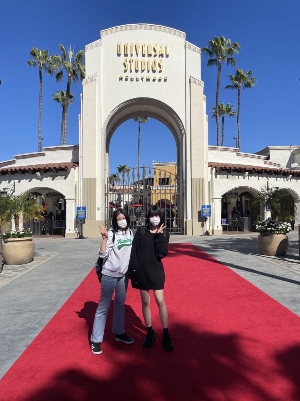 Two Young Women at Universal Studios Hollywood